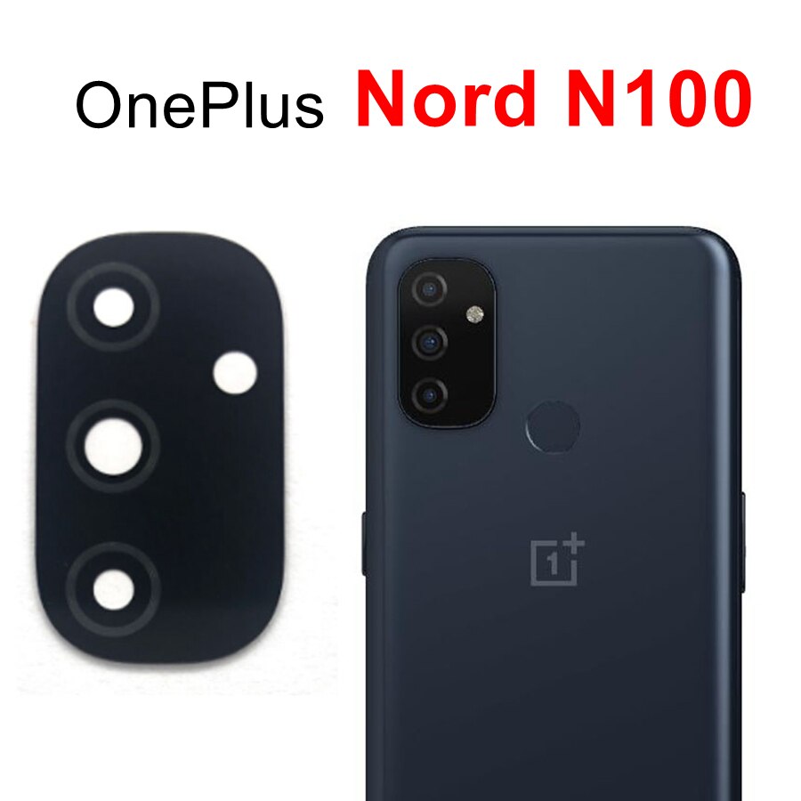 Hinten Zurück Kamera Glas Objektiv Für OnePlus 3 5 5T 6 6T 7 7T 8 8T 9 Pro Nord N100 Kamera Glas Abdeckung Ersatz Mit Klebeband: OnePlus Nord N100
