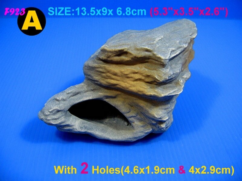 Up Cichlid Stones Keramische Aquarium Rock Cave Decoratie Voor Fish Tank Ornament Cave Decor 5 Maten: A