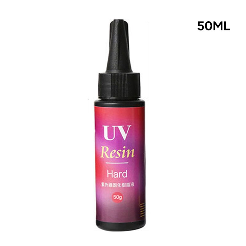 Peinture époxy UV Colle Cristal Moule Époxy Résine Résine Colorant BIJOUX À BRICOLER SOI-MÊME Production HANW88: 50ml Hard