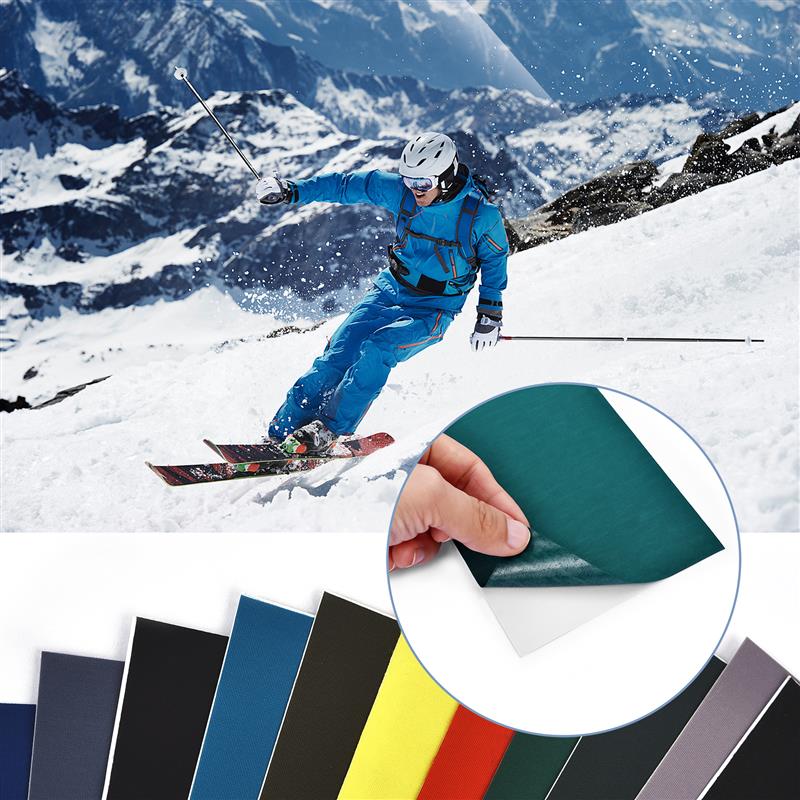 10cm*20cm selvklæbende lapper stofklistermærker til rygsæk, taske, dunjakker, paraplyer, telt, tøj, syning, reparationslapper