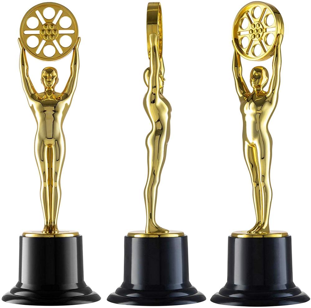 Acsy 6 "Kids Oscar Gold Award Trofee, movie Film Buff Trofee Voor Movie Night Thema Party Klaslokaal Prijs Award Ceremony