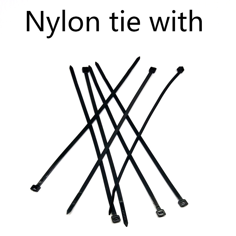 Nylon Tie Met Plastic Tie Met Zelfsluitende Tie Met Anti-Ultraviolet Tie Met Black Tie Met Ozon weerstand 100 Pcs