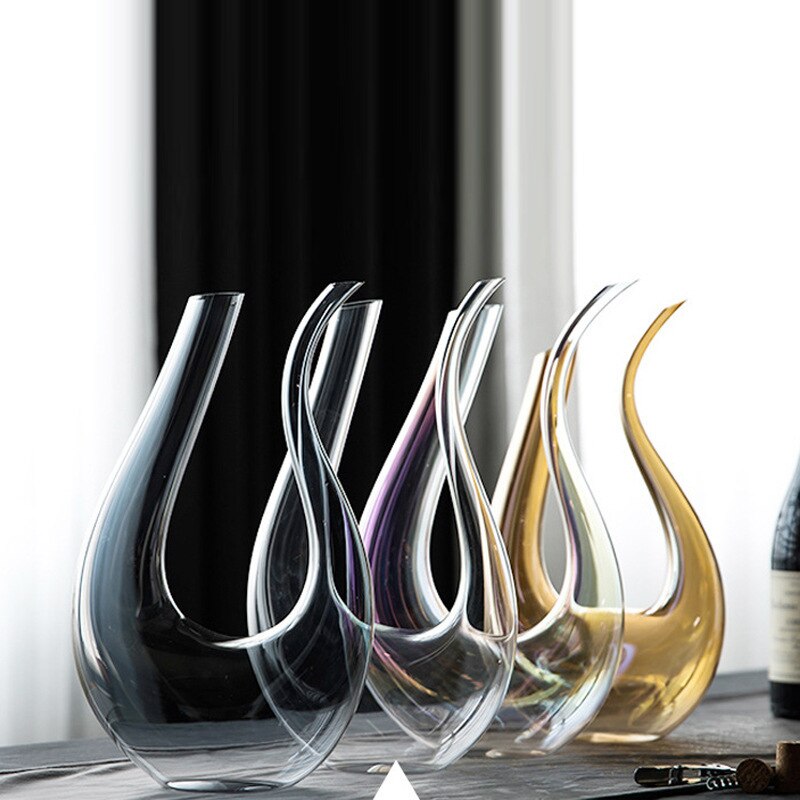 Grande carafe à décanter de 1500ML en cristal, verres à Champagne de Brandy et de vin rouge faits à la main, bouteille, pichet, aérateur pour Bar familial