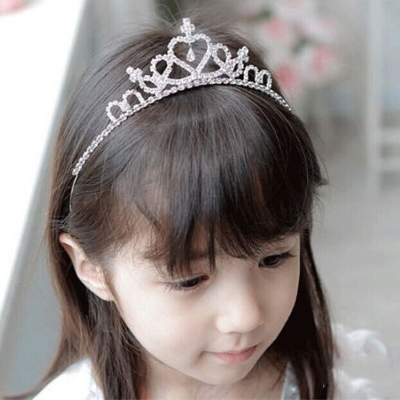 Baby Hairband Kristall Tiara Haarreif Kind Mädchen Braut Strass Prinzessin Krone Party Accessiories Prinzessin Prom Krone Headwear