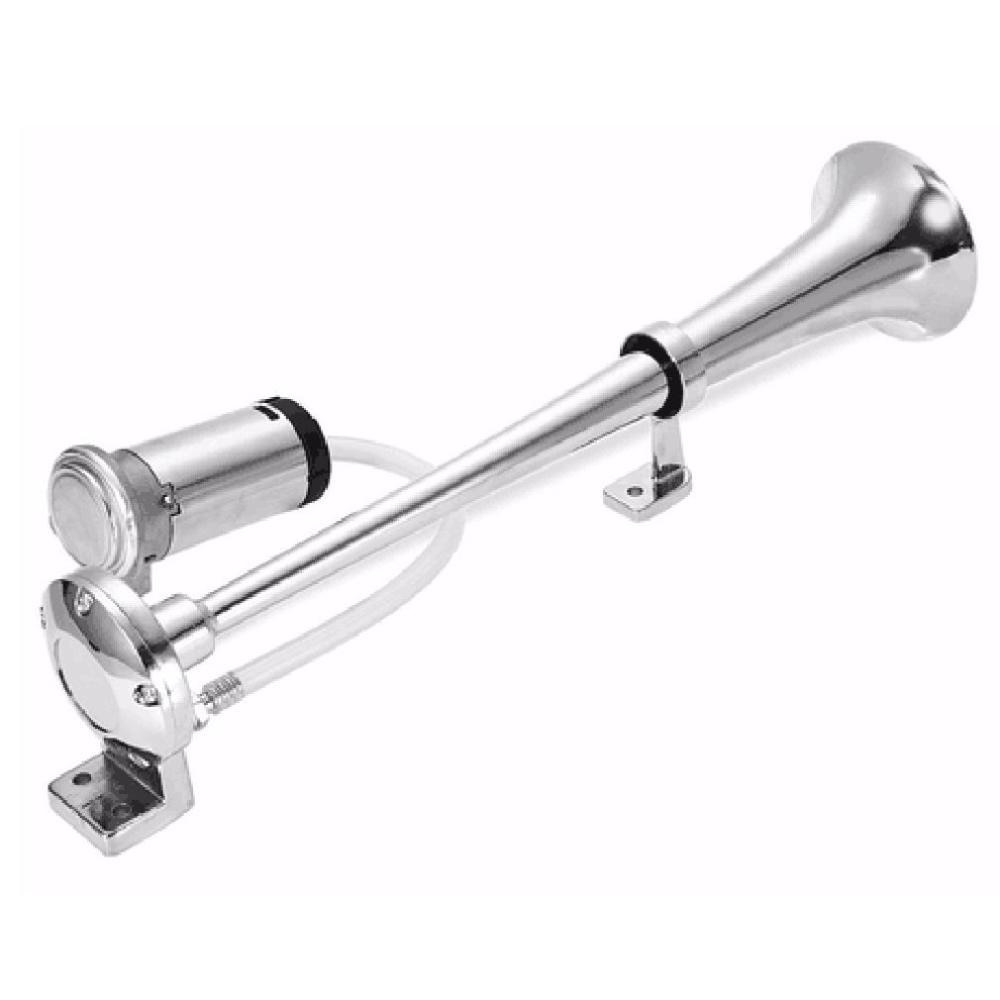 450mm enkele buis luchthoorns 12v lange buis zinklegering fluit auto aangepaste luchtpomp elektrische luchtregelhoorn