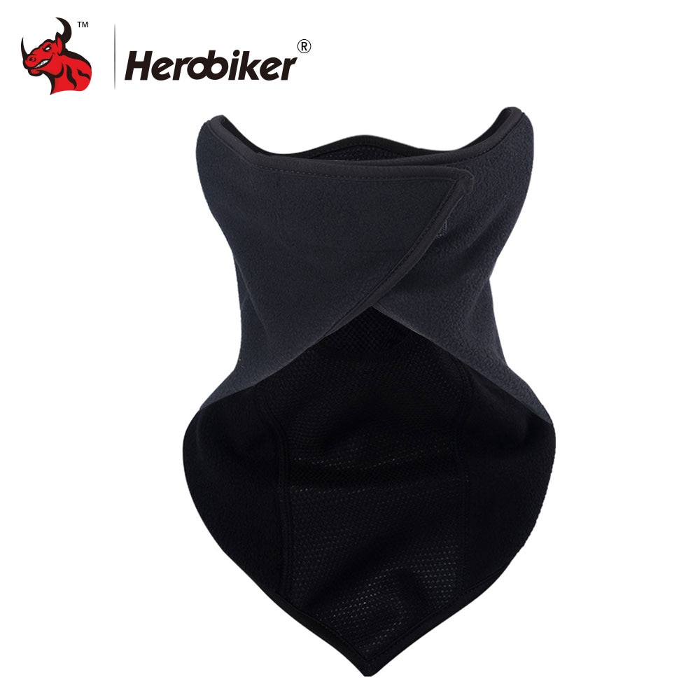 Herobiker Zomer Motorfiets Masker Motorfiets Winddicht Stofmasker Motorfiets Winter Proof Anti Fog Half Gezichtsmasker Moto Bivakmutsen