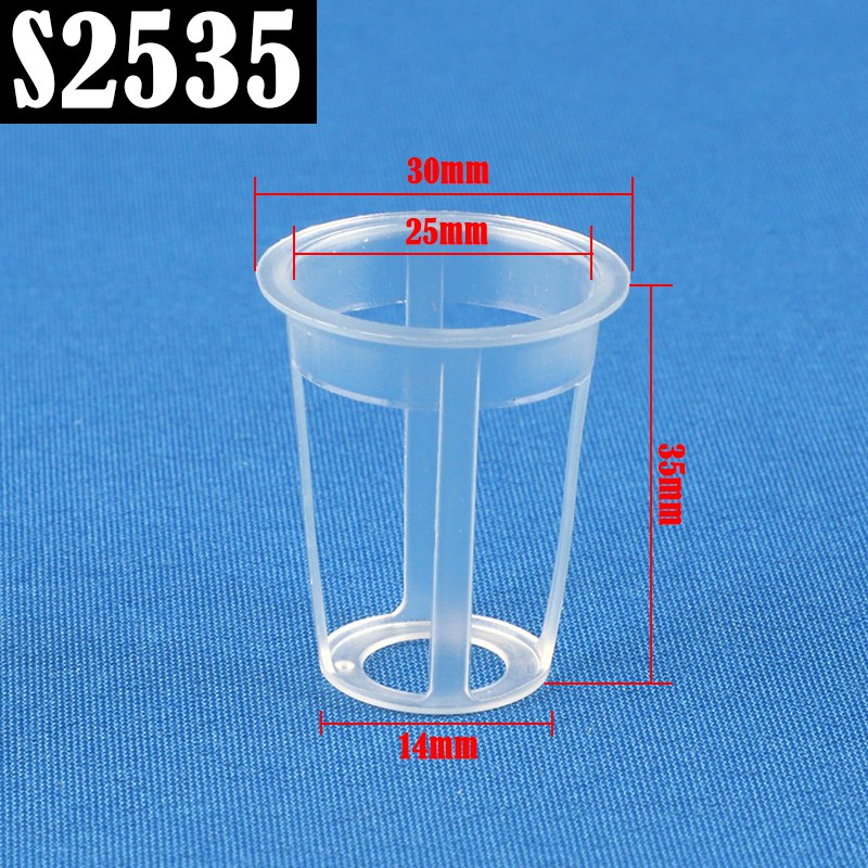 50 stks/partij Hydrocultuur Mand Tuin Groente Grondloze Grow Net Pot Kasplant Kloon Grow Potten Netto Kwekerij Cup: YELLOW