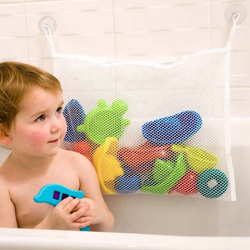 Malla de juguete acuático de baño para juguetes en el baño, bolsa de almacenamiento para niños, juguetes para bañera de bebé, juegos divertidos