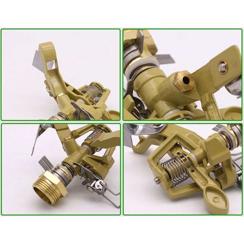 Multipurpose Auto-rotate Copper Rotate Water Sprinkler Spray Nozzle Connector