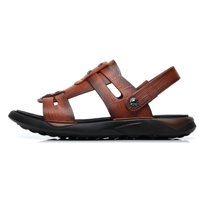 Sandalen conforto homem andando praia sandalias 44 respirável calçado piel s homens vestido sandalet sandália esporte