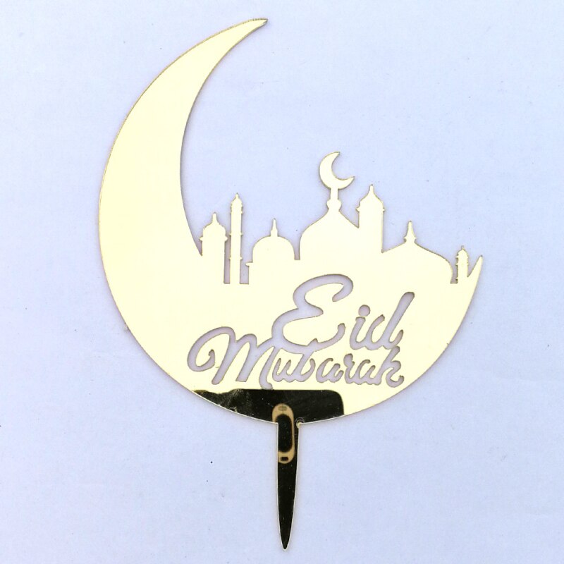 Eid Mubarak Ramadan Cake Topper Decoration Muslim Islam Craft Cake Insert Card Kitchen Baking Accessories Good: 02