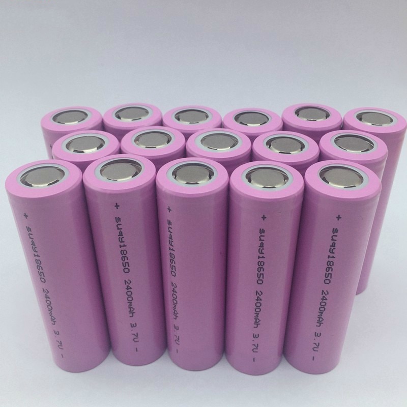 Supersedebat 100% Inr18650 2400 Mah Batterij 18650 3.7 V Oplaadbare Batterie Avec Chargeur Batterij Li Ion Oplaadbare Batterijen