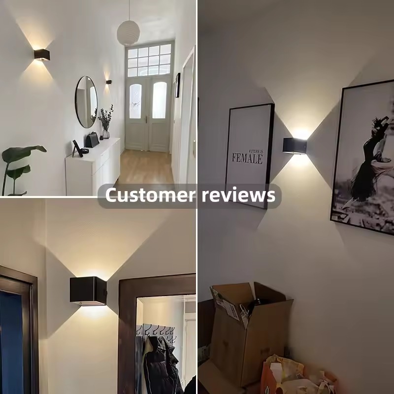 Moderne 7w led væglampe indendørs minimalistisk væglampe stue soveværelse korridorbelysning indretning væglampe aluminiumsarmatur