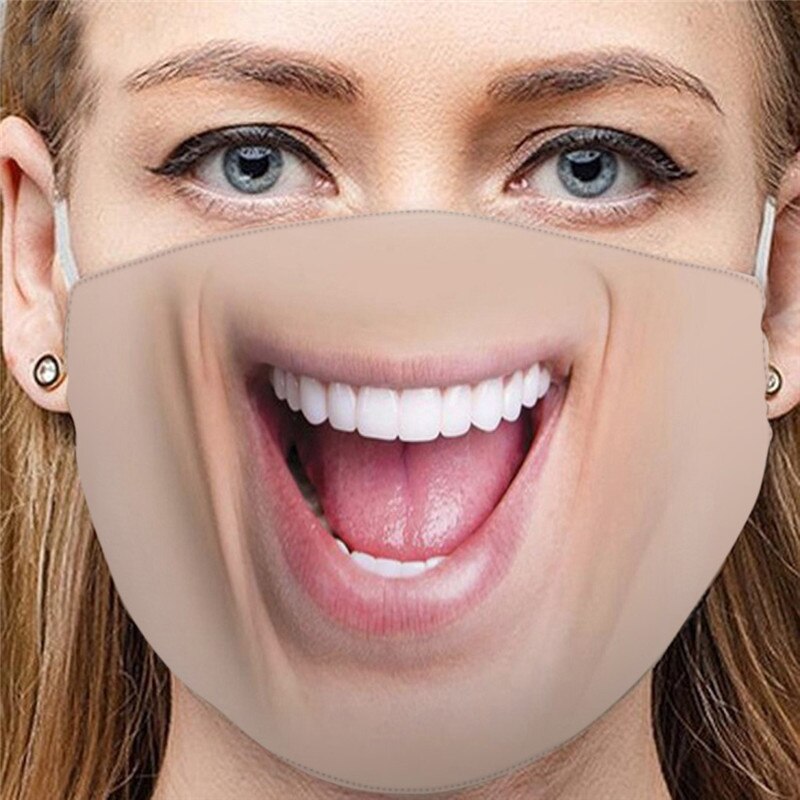 18 tipos adultos Anti-polvo Arena de escape protector solar divertido cara boca tapas bufanda transpirable ciclismo caras protección Mondkapjes Wasbaar: Q