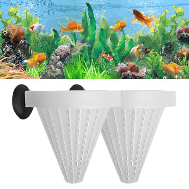 2 unids/set alimentador de gusanos cónicos acuario alimento para peces gusano en vivo gusano de sangre cono de alimentación salmuera de gambas para comer alimentador suministros