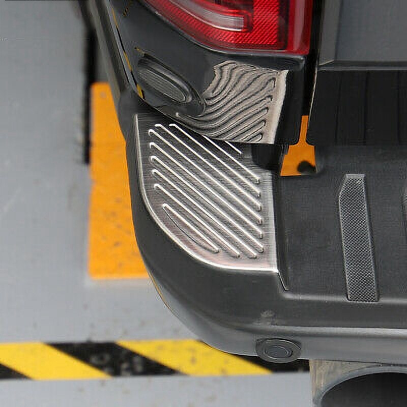 Rear Bumper Side Sill Scuff Plates Protective Cover for Ford F150 Raptor Gen 2