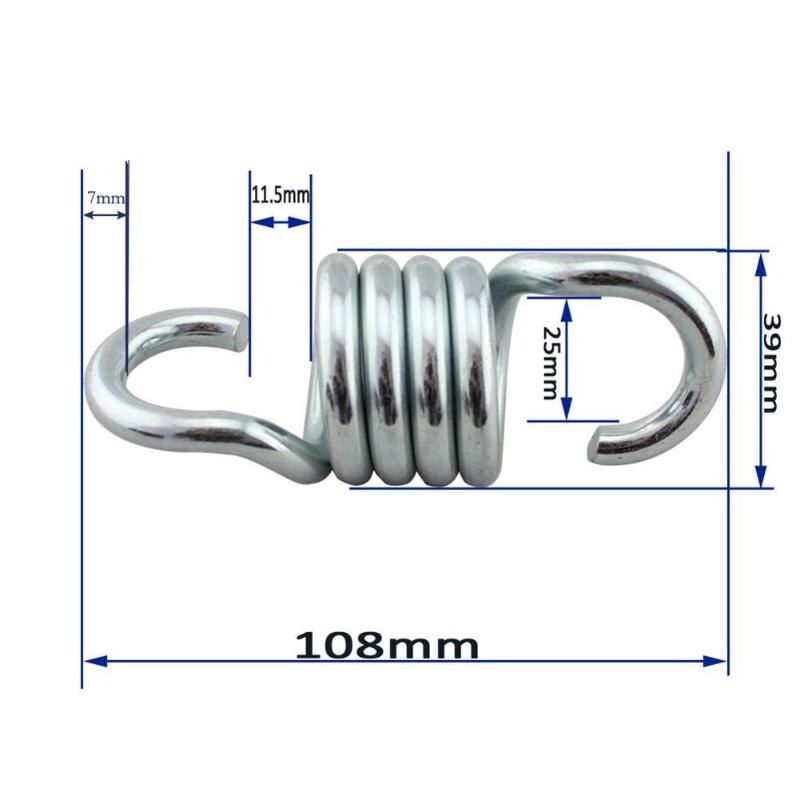 Muelle de extensión de acero resistente y duradero de carga de 300kg para Hamaca, silla, porche colgante para suspensión de jardín, hamaca de Camping: 1PC Extension Spring