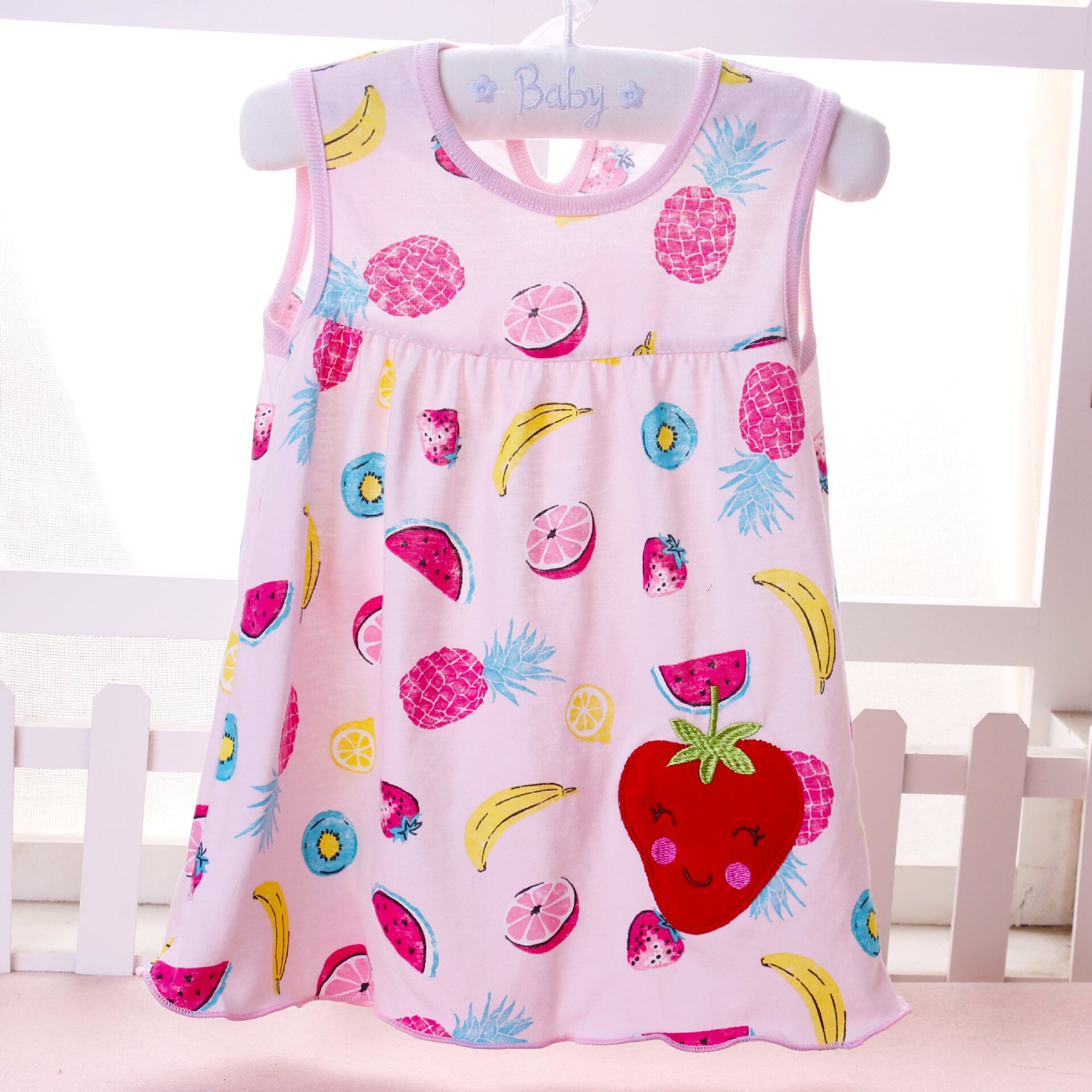 1-3 t vestido da menina do bebê sem mangas infantil meninas vestido de verão estilo princesa algodão roupas vestido de bebê meninas roupas: Cáqui