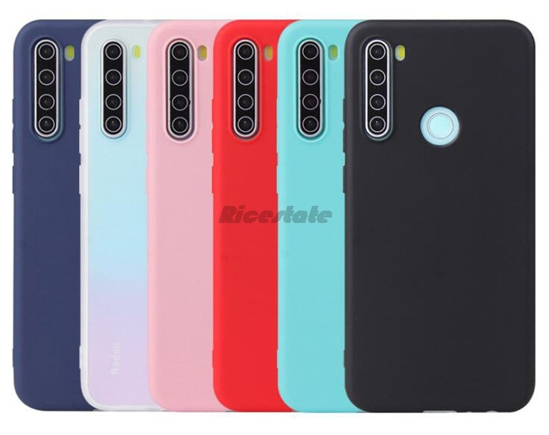 Redmi Note 8 8 T Soft Silicon Tpu Case Voor Xiaomi Redmi Note8 8 T Matte Candy Kleur Cases Opmerking 8 T Bumper Back Cover