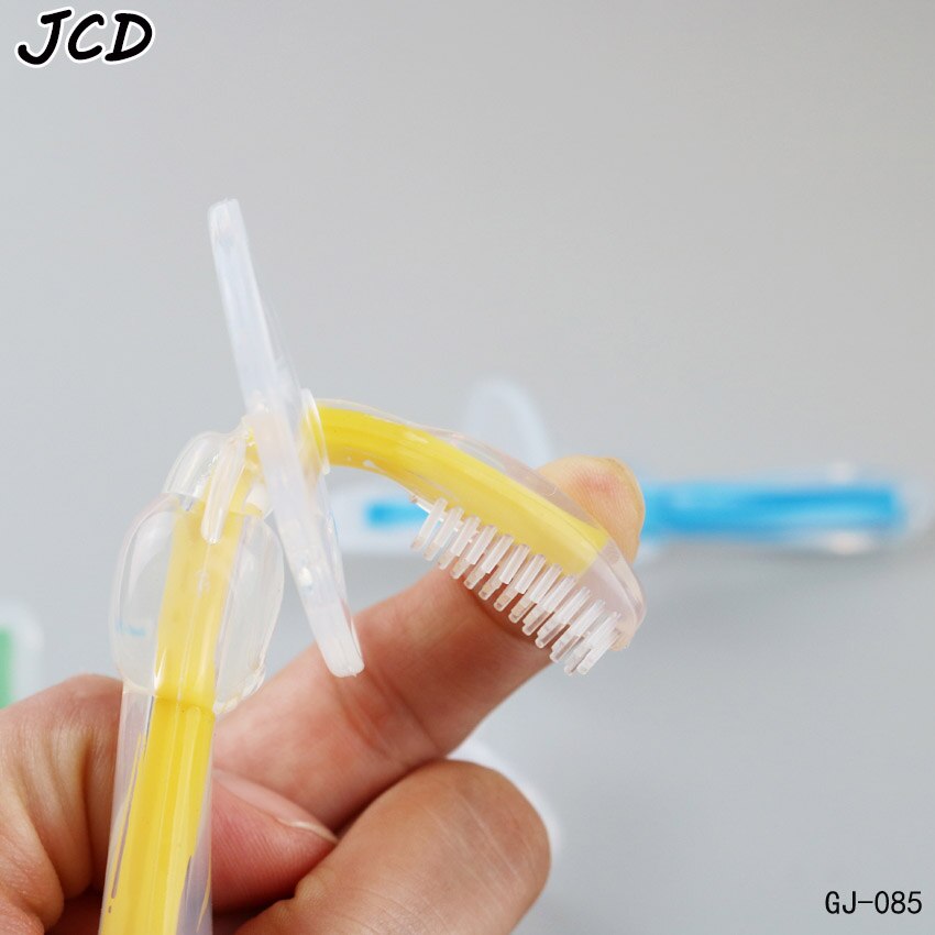 Jcd 1 st barn mjuk silikon träning tandborste baby barn tandvård munvård tandborste verktyg baby barn tandborste babyartiklar
