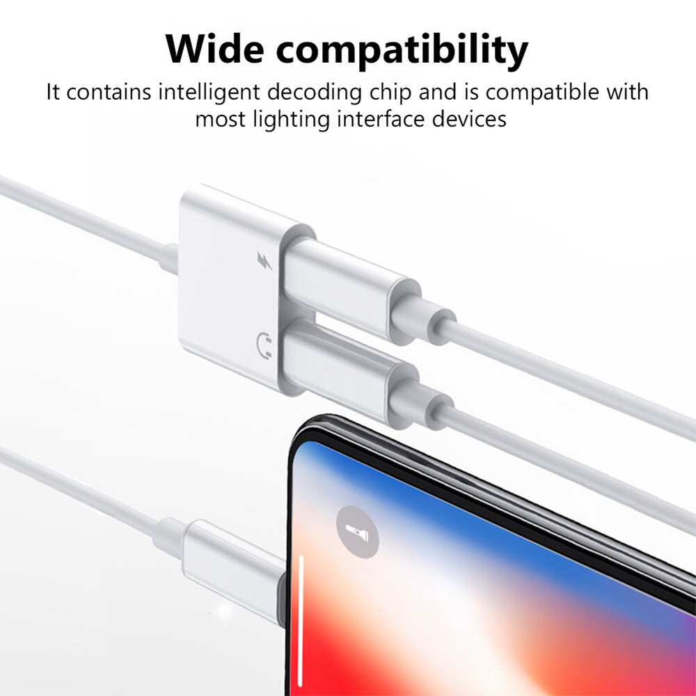 Adapter słuchawek do iPhone'a 14 13 12 11 X 8 7 Plus Rozdzielacz audio Aux do oświetlenia do adaptera 3,5 mm Gniazdo słuchawkowe Kabel