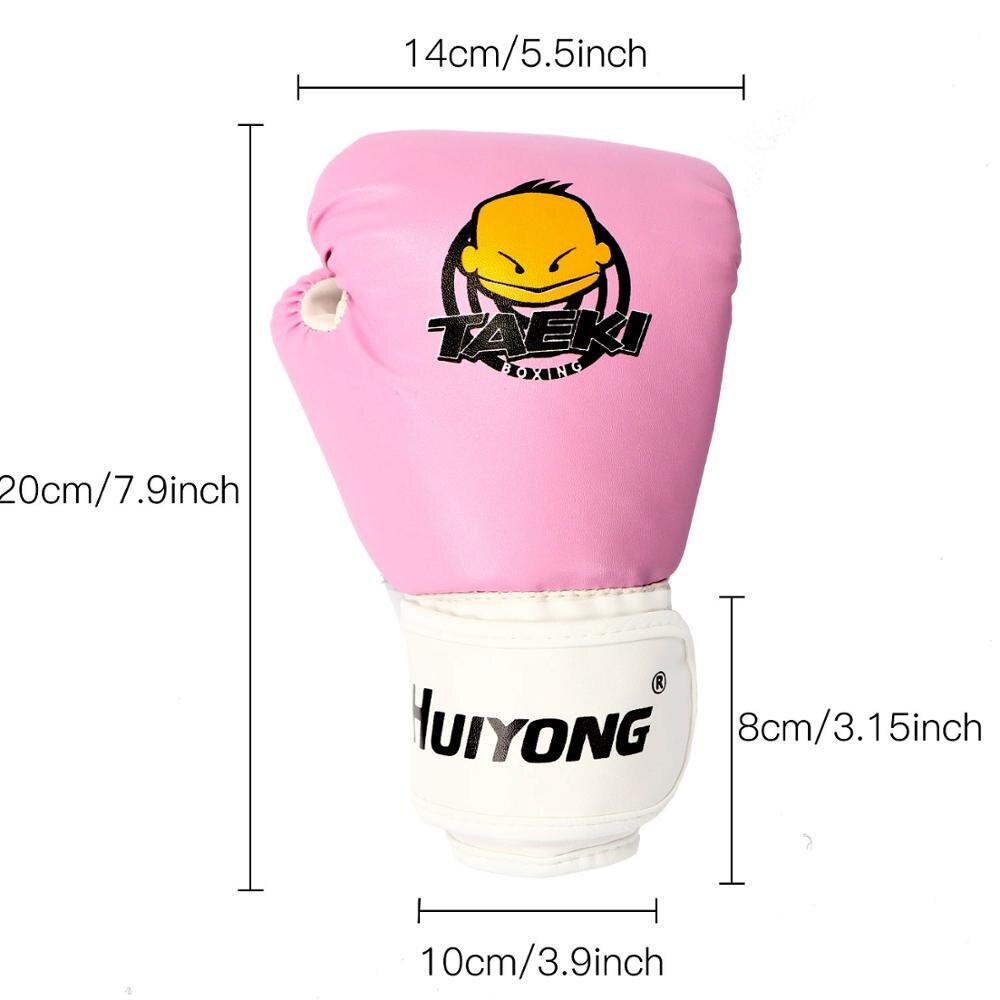 4 Oz enfants gants de boxe, rose belle poinçon mitaines MMA gants PU dessin animé Sparring Djzn gants d'entraînement pour l'âge 3-12 ans