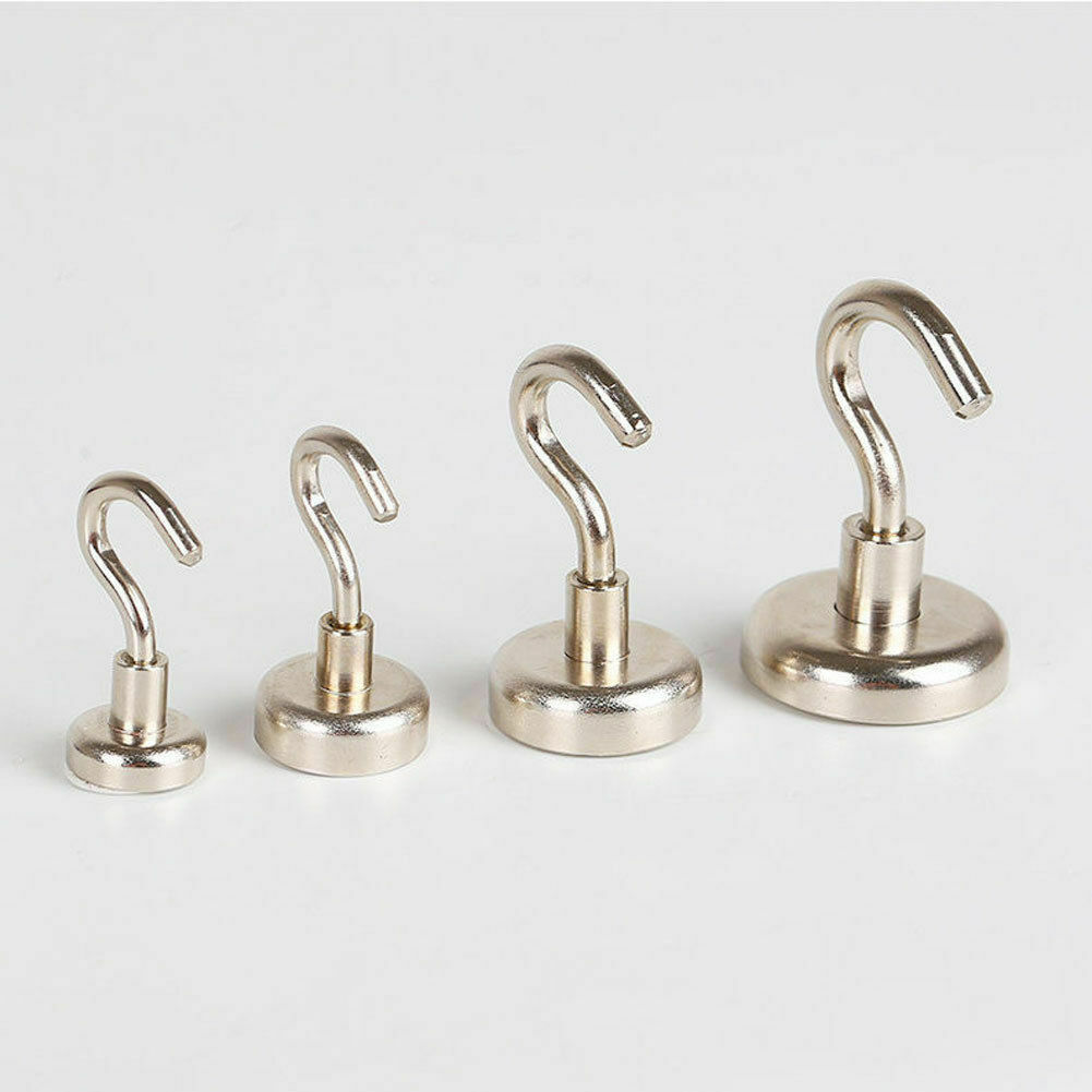 Strong Mini Magnetic Circular Hook Hanger Magnets Linked Kitchen Wall Hold