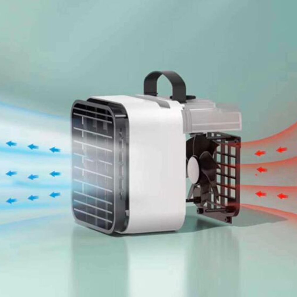 Nano-ice mist, turbina enfriadora de enfriamiento rápido, recolección de viento, giro de plástico con forma de despertador, atomización ultrasónica