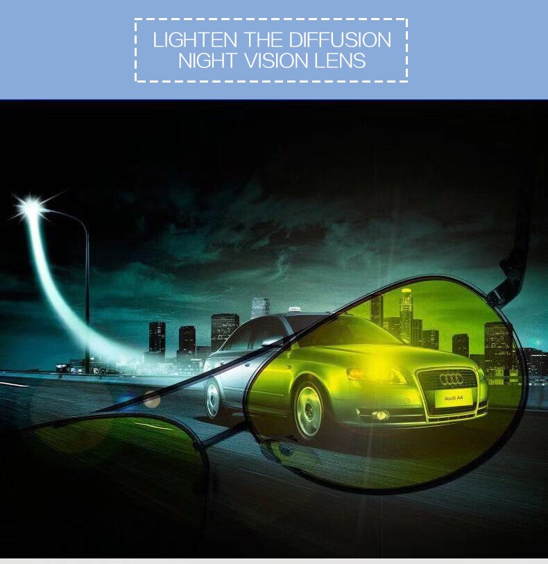 Nachtkijker Voor Mannen Speciale Driver Nachtkijker Anti-Glare Lichtgevende Rijden Zonnebril 'S Nachts