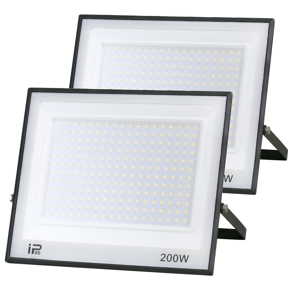 Foco LED impermeable IP66 220V 20W 30W 50W 100W 150W 200W 300W reflectores para exteriores iluminación de cartelera de fábrica al aire libre