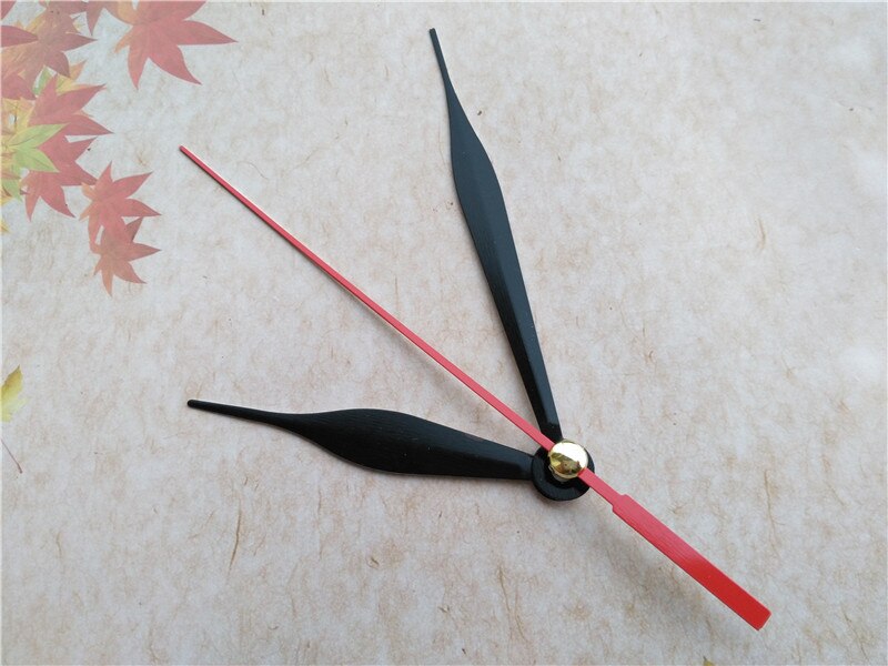 50Sets Black Metal Quartz Clock Arrows with Red Second Hand for DIY Your Wall Clock Hands
