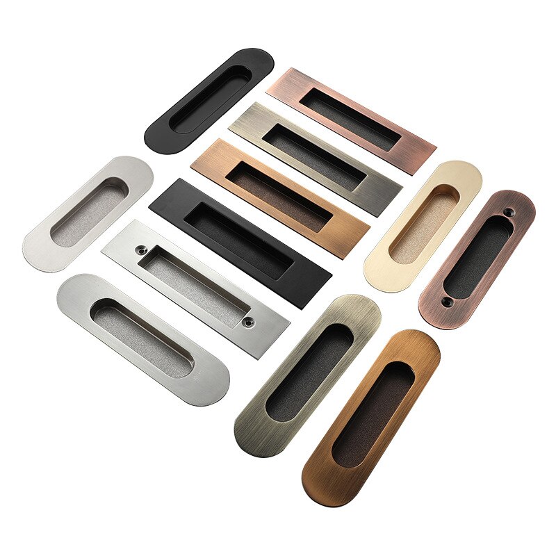 1 Pc Embedded Schuifdeur Handgrepen Verborgen Onzichtbare Kast Kledingkast Kabinet Push/Pull Handvatten Deur Hardware