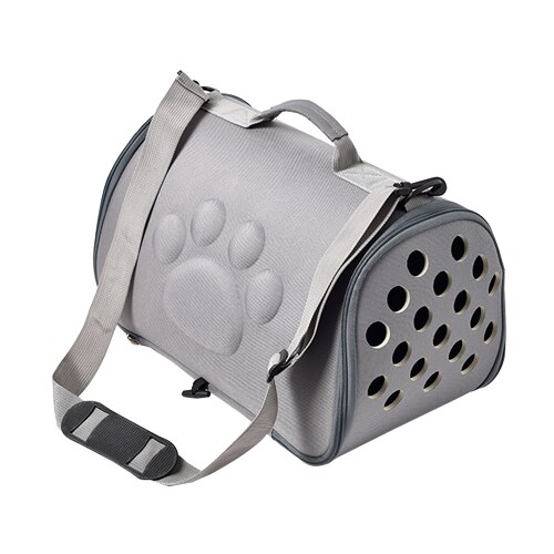 EVA Honden Kat Opvouwbare Pet Carrier Cage Inklapbare Puppy Krat Handtas Draagtassen Huisdieren Levert Vervoer Chien Accessoires: Gray / M