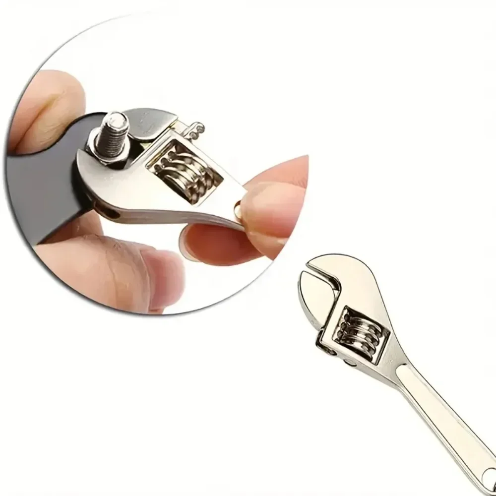 Stainless Steel Keychain Multitool - Mini Wrench, Screwdriver & Repair Kit for EDC & Outdoor Use