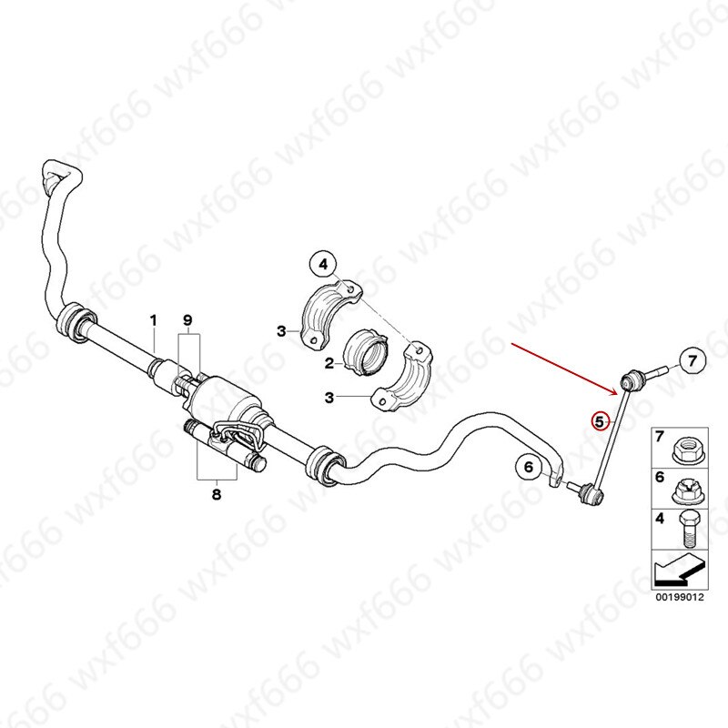 Voor balans hendel Voor balans boom Kleine boom Voor balans bar bal hoofd Geschikt voor X5b mwE70 X6 Stabilizer Ondersteuning staaf