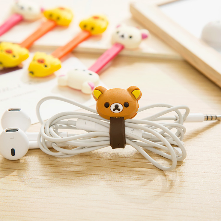 1 sztuk kabel słuchawkowy Winder zarządzaj organizator dla iPhone 5 / 5s Samsung Galaxy S4 S5