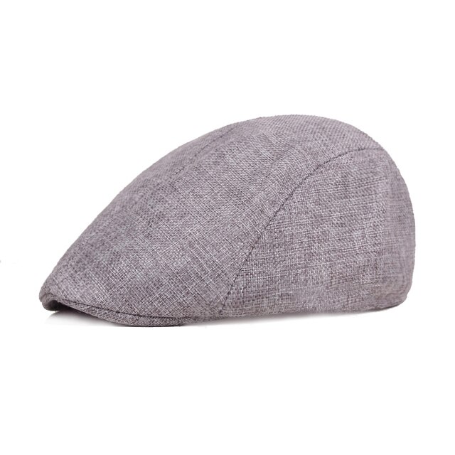 Men Berets Street Newsboy Hat Spring Autumn Winter Retro British Beret Hats Men Peaked Painter Caps Forward Gatsby Cabbie Hats: Style 02 grey