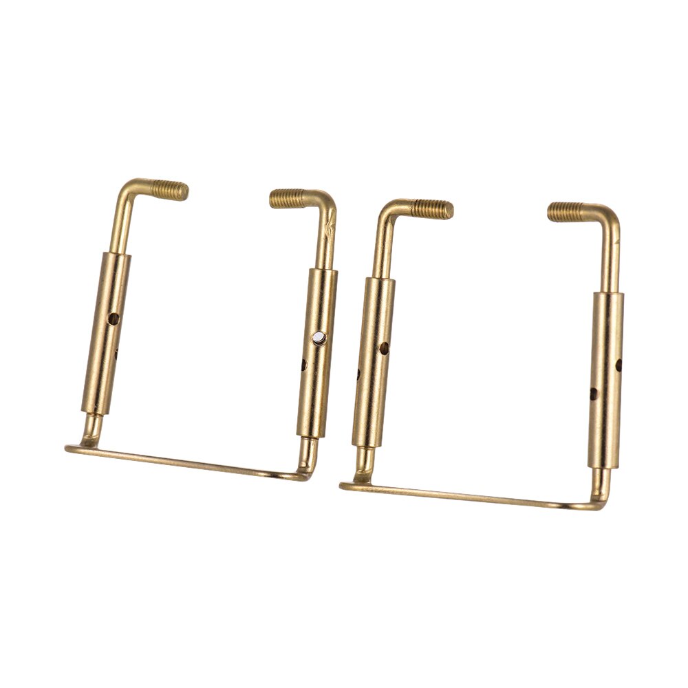 Abrazadera con tornillos para el soporte de la barbilla del violín 4/4 , tornillo de fijación Chinrest para piezas y accesorios de violín 4/4, 2 uds