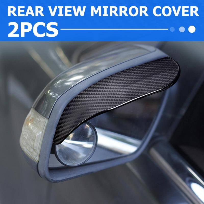Karbonfiber bakspeil regn øyenbryn for citroen  c4 cactus  c3 picasso  c5 aircross  ds7 ds4 c- elysee