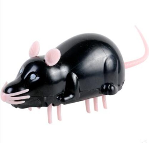 [mpk store] batteridriven kattleksak, svart myra/mus, vit myra/mus, elektrisk snabbrörlig leksak, cats-go-crazy leksaksserie: Svart mus