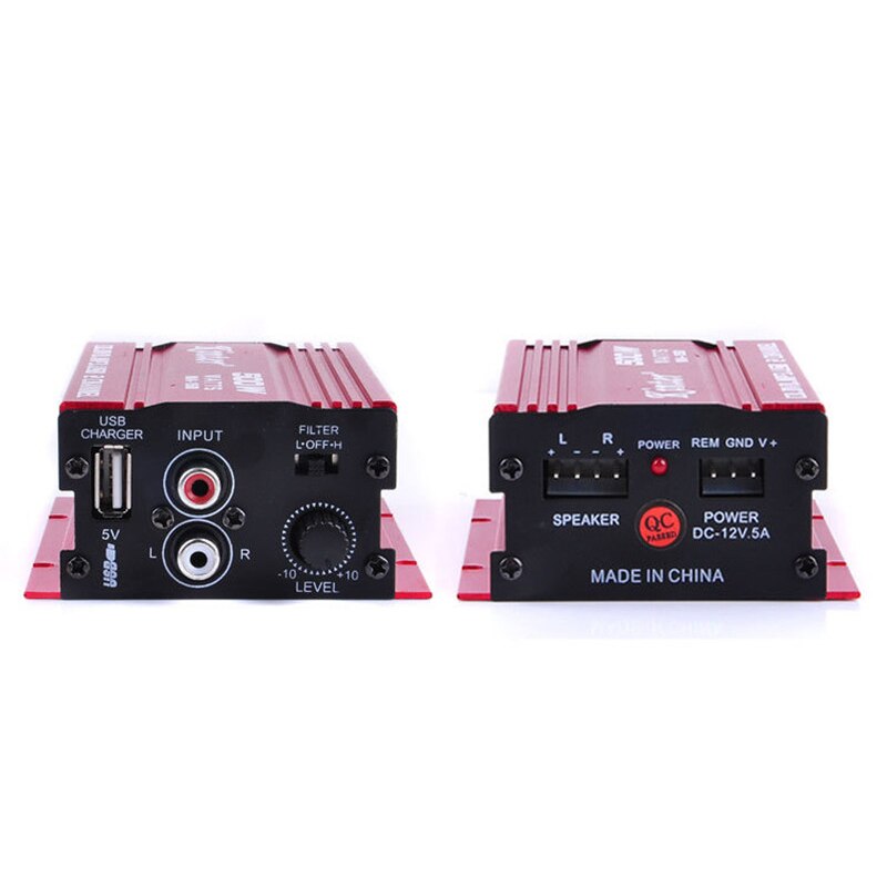 Mini Digital Stereo Amplifier Hi-Fi 2CH 500W USB Hi-Fi Subwoofer for Car Motorcycle Boat Kinter MA-150 Factory Price