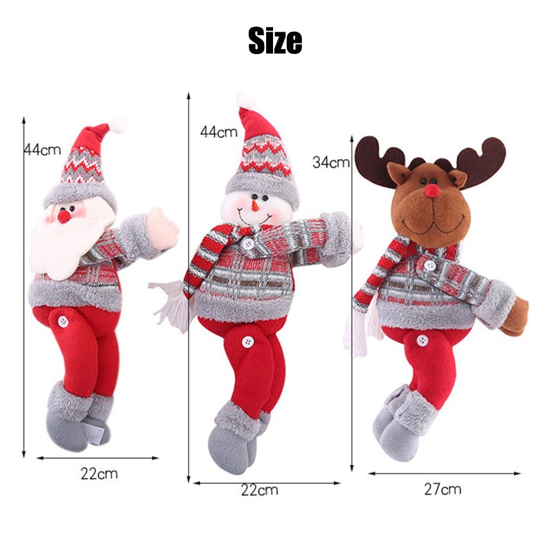 Juledukke gardin spænde boligindretning til jul snemand julemanden elg plys legetøj til børn børn