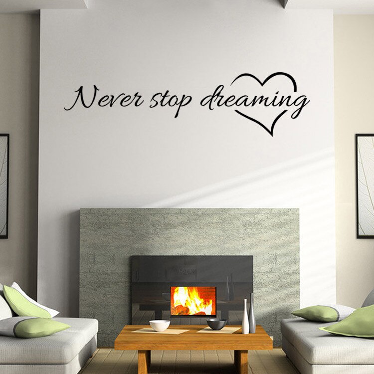 Motivational Quotes Sentences Phrases Wall Stickers Decals For Company Office School Living Room Removable Wallpaper home decor: A2     57X15cm