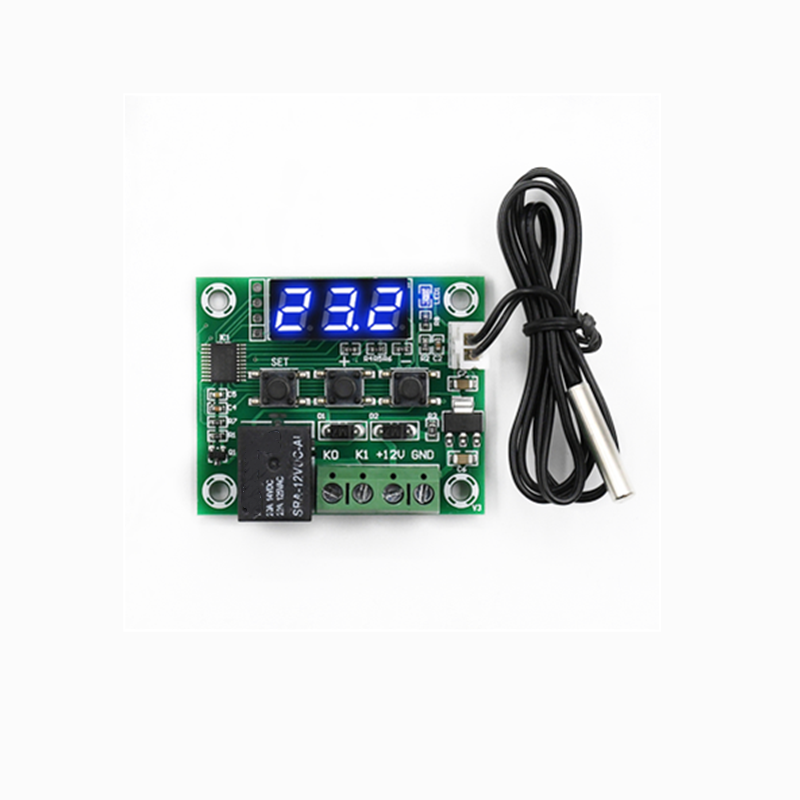 W1209 blau/rotes Licht DC 12V Wärme kühl temperatur Thermostat Temperatur regler Temperatur regler Thermometer Thermo: Armee Grün