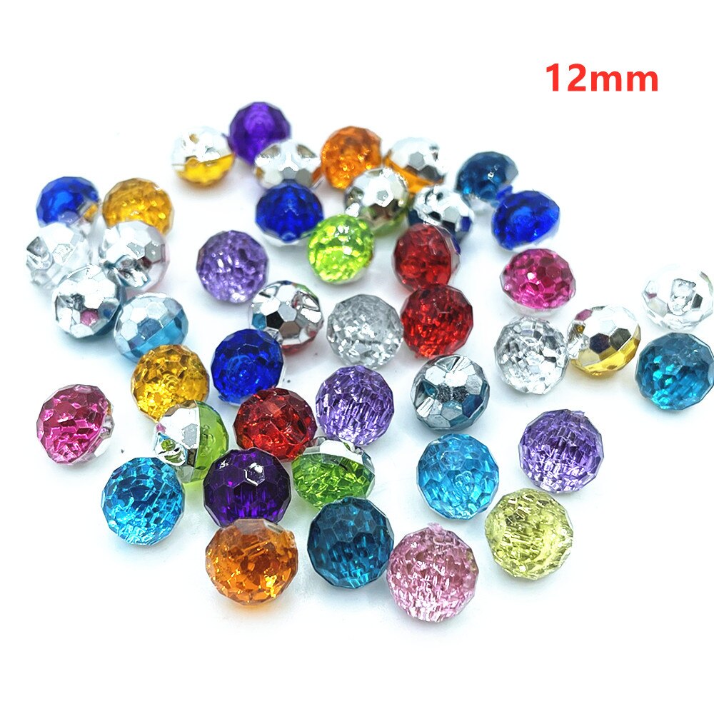 50g Mixed Color Resin Buttons Vintage Plastic Buttons For DIY Crafts