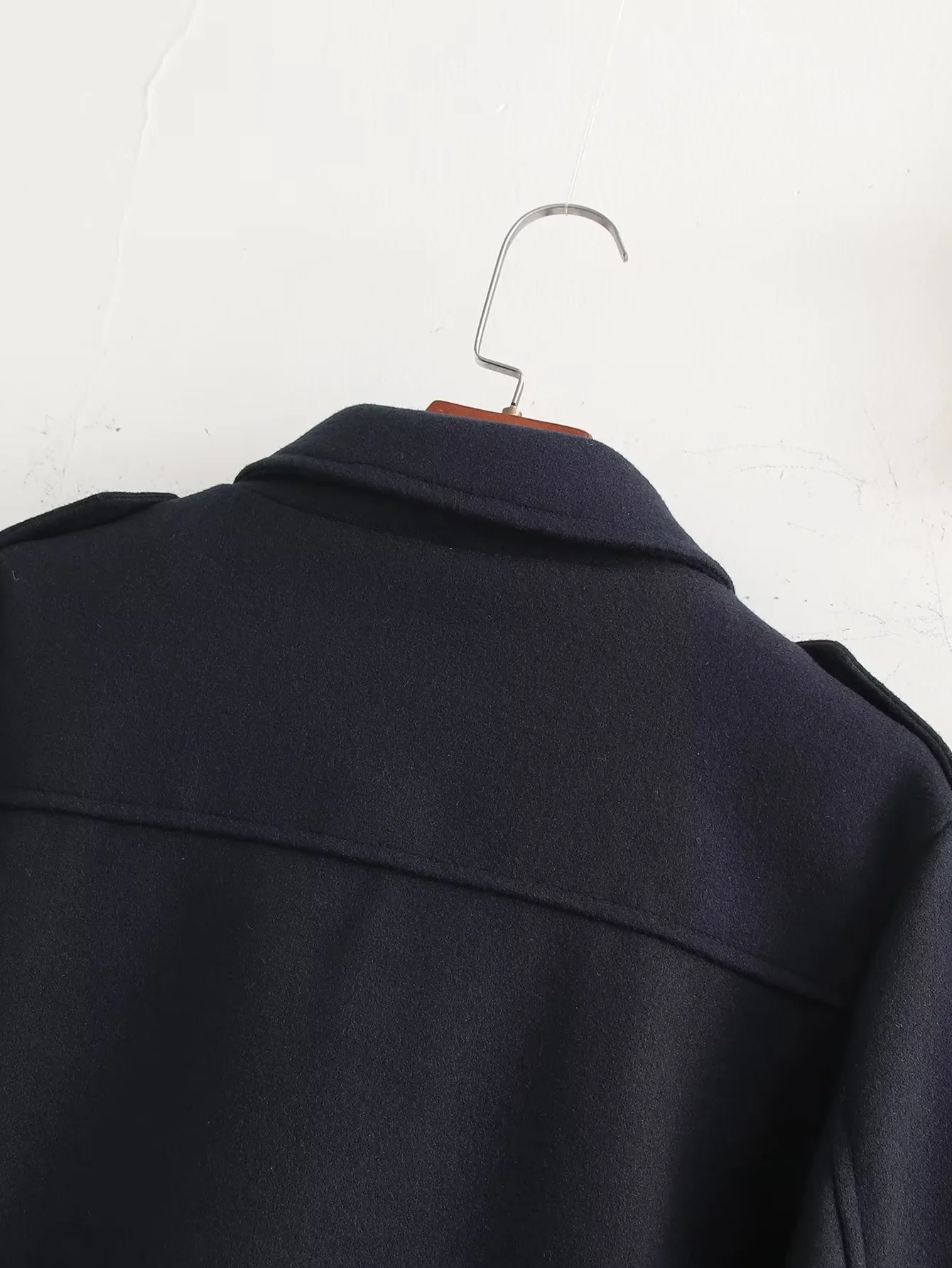 Kaopu Za Dames Korte Zachte Tweed Casual Jas Dames Mode Lente Revers Lange Mouw Zak Jas