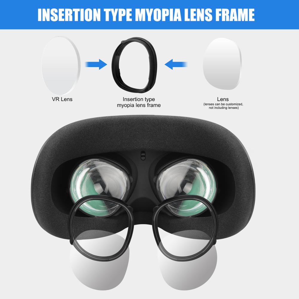 For Oculus Quest 2 Anti Blue Light Glasses Frame VR Magnetic Eyeglass Quick Disassemble Lens For Oculus Quest 2 VR Accessories