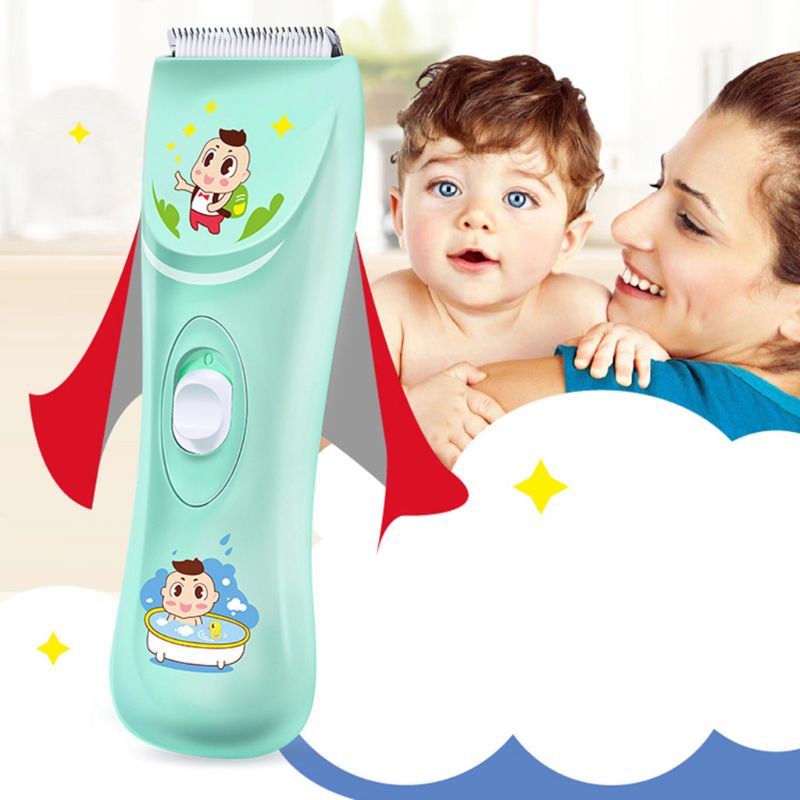 Electric Baby Hair Clippers Powerful Waterproof Trimmers Low Noise Cutter Grooming Kit Rechargeable Cordless Haircut Machine