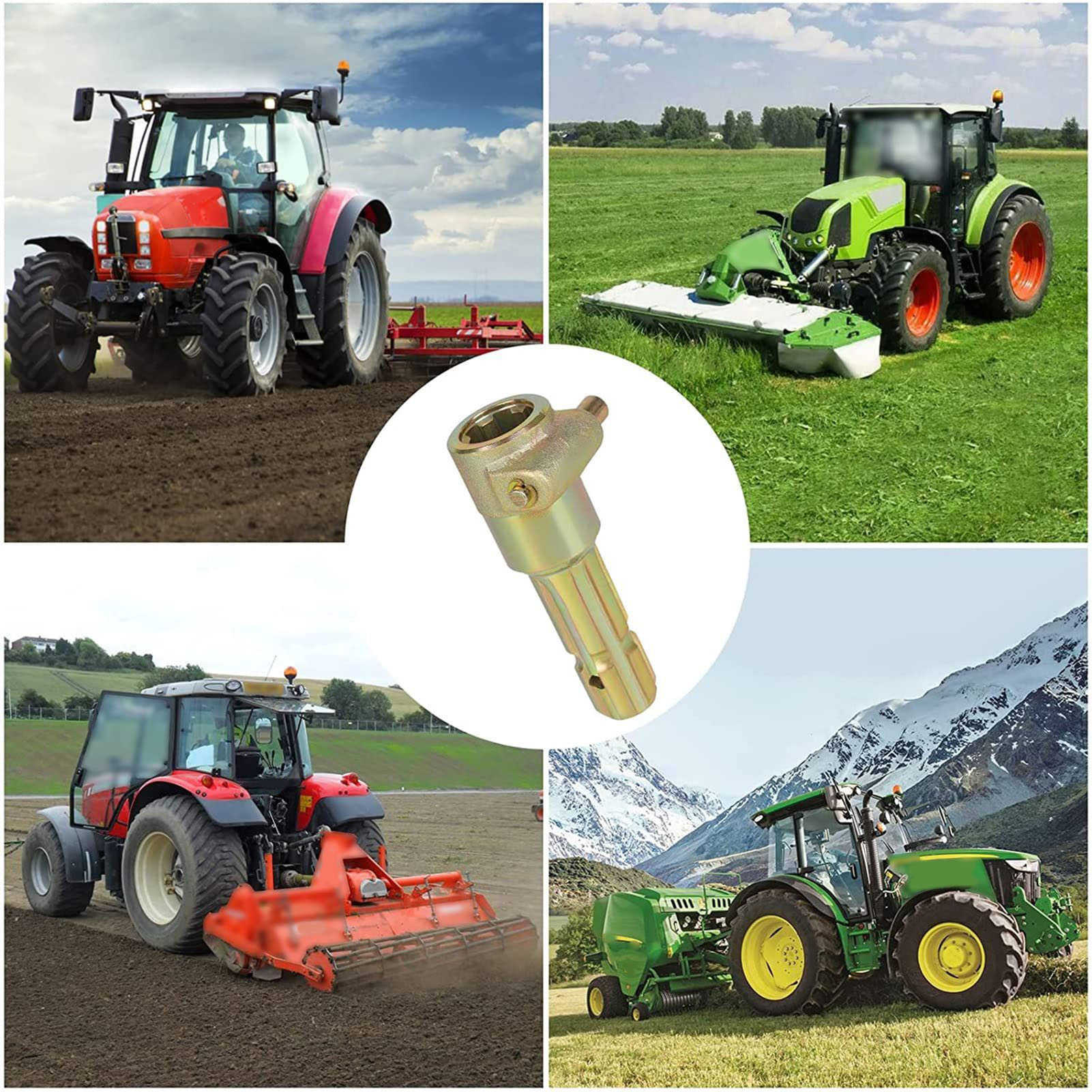 Pto Adapter Vrouw 1 3/8in 6 Spline Male 1 3/8in 6 Spline Pto Extender Voor Maximaal 70pk Tractor Pto Extender 6 Spline Pto Extender