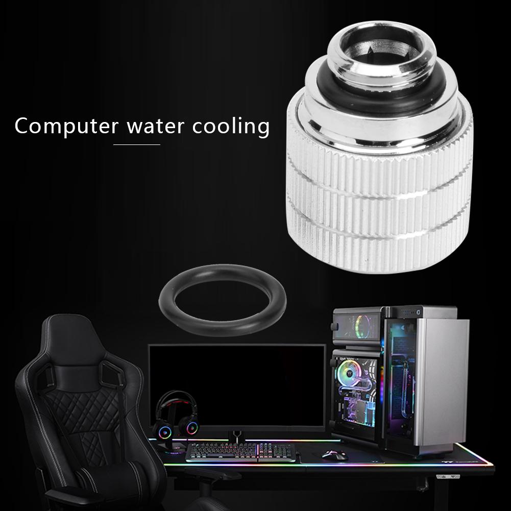 1pcs PC Water Cooling Hard Tubing Fitting G1/4 to 14mm Quick Twist Hard Tube Connector Computer Water Cooler System Accessories